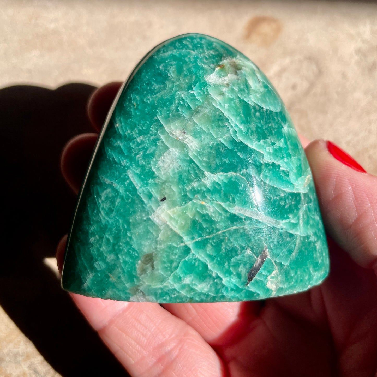 Amazonite freeform 5.5CM