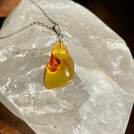 Baltic Amber pendant necklace