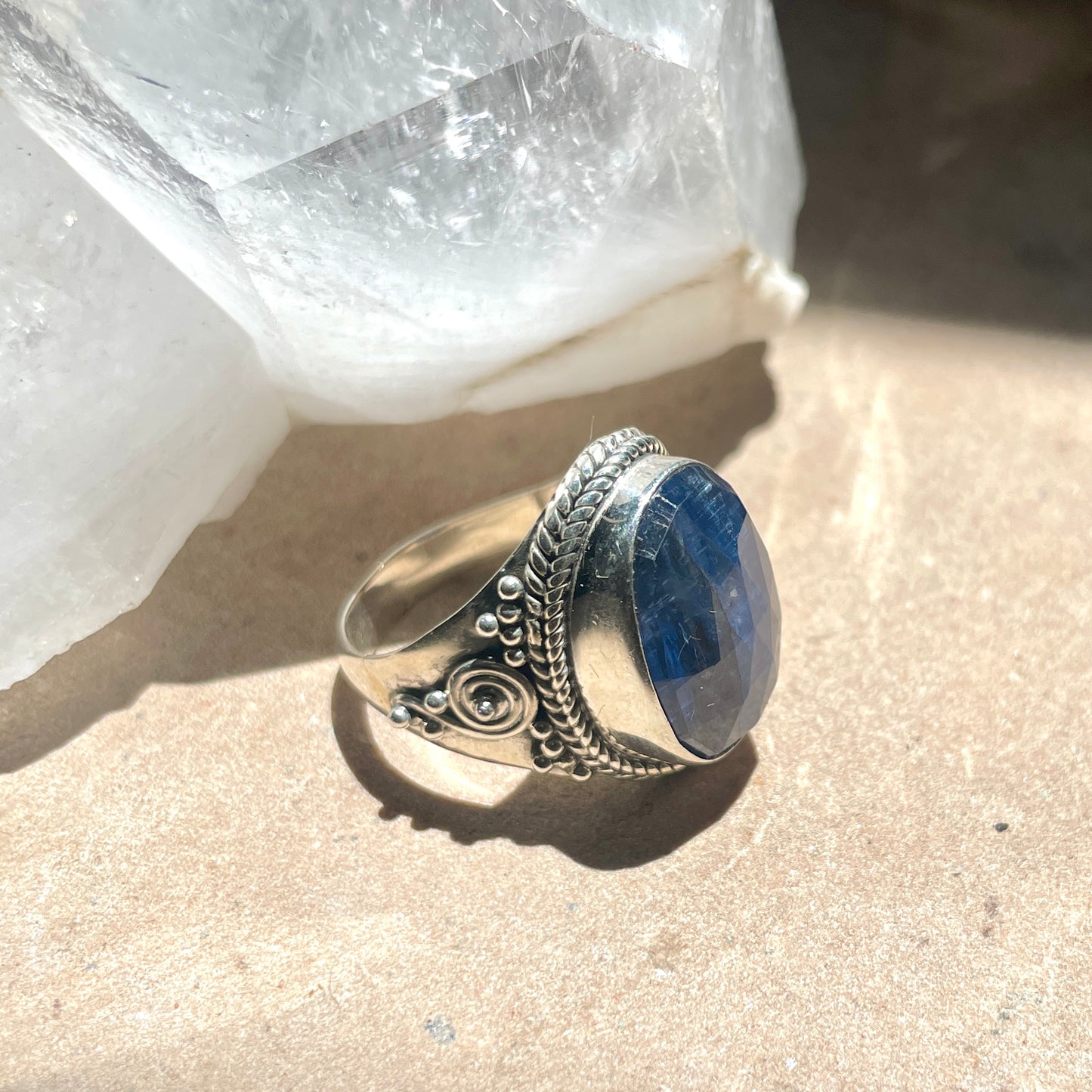 Kyanite ring | 925 Silver | Size 8