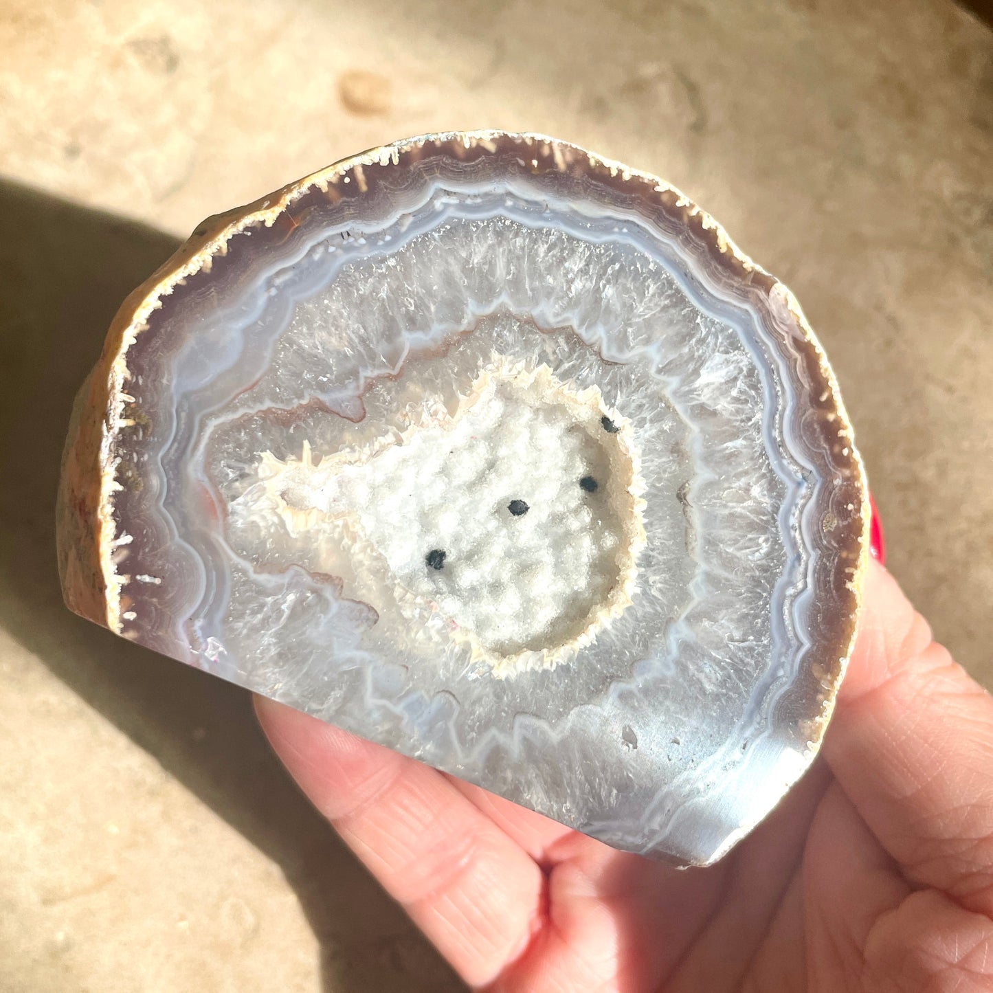 Brazilian Agate Geode 7CM