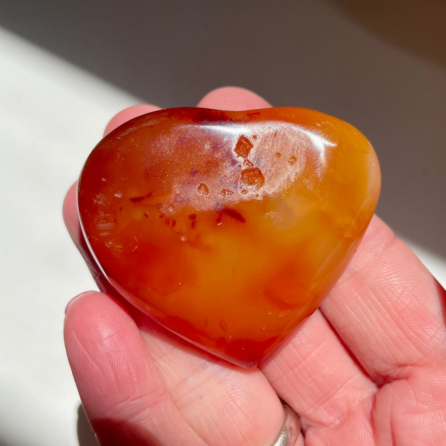 Carnelian Heart 4CM