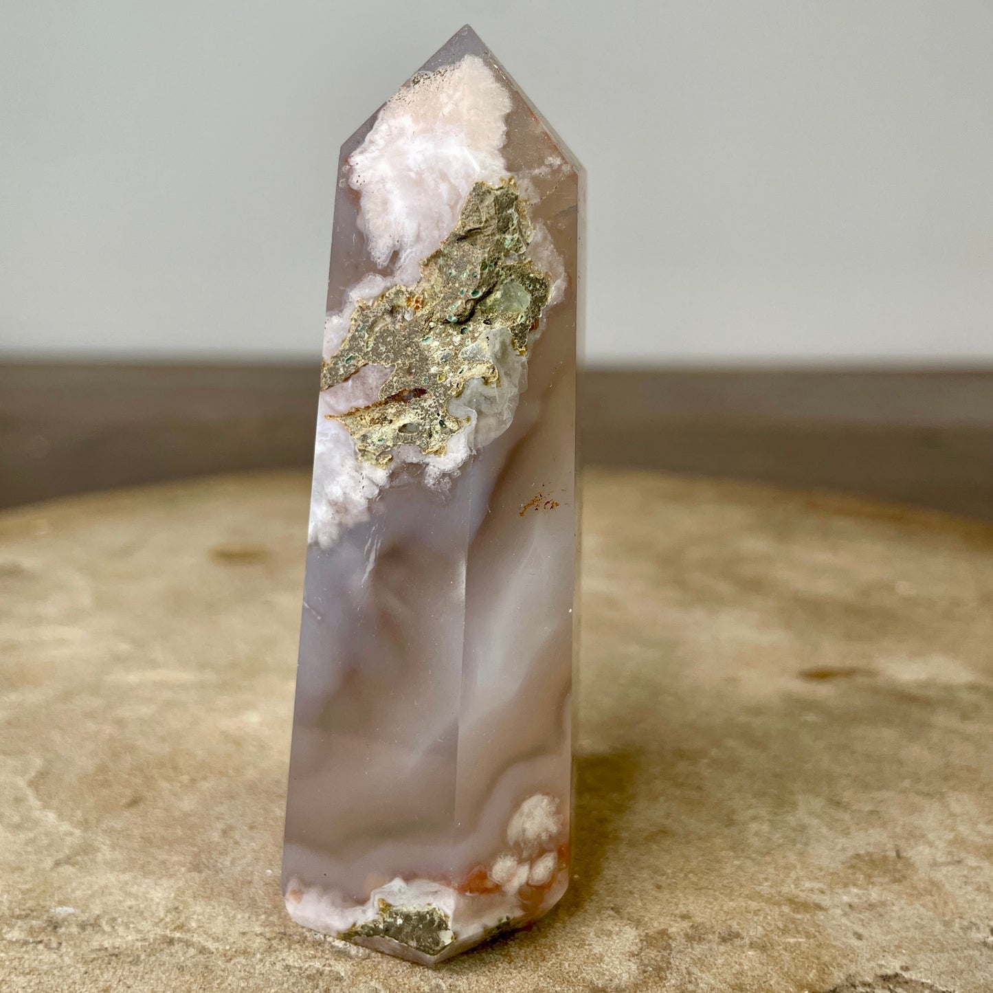 Flower Agate Tower 9CM - FA1