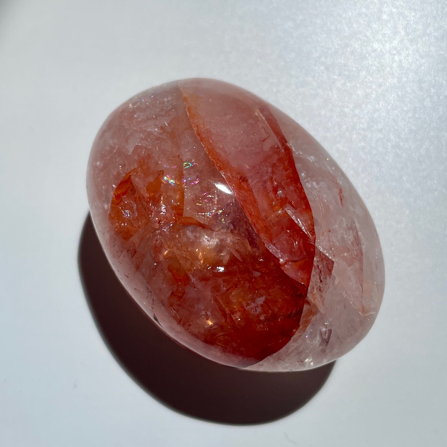 Fire Quartz Palm stone 5CM