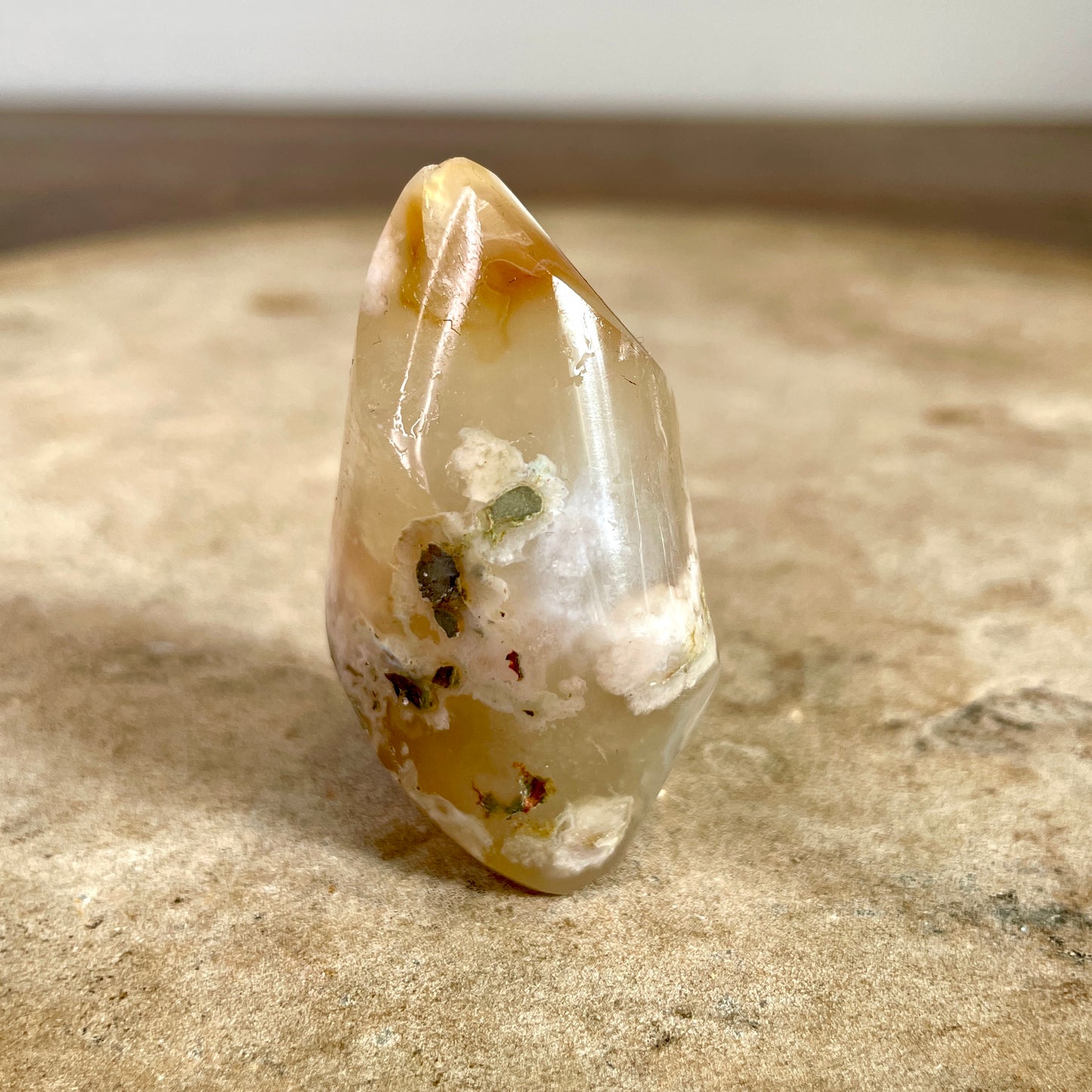 Flower Agate flame 5CM