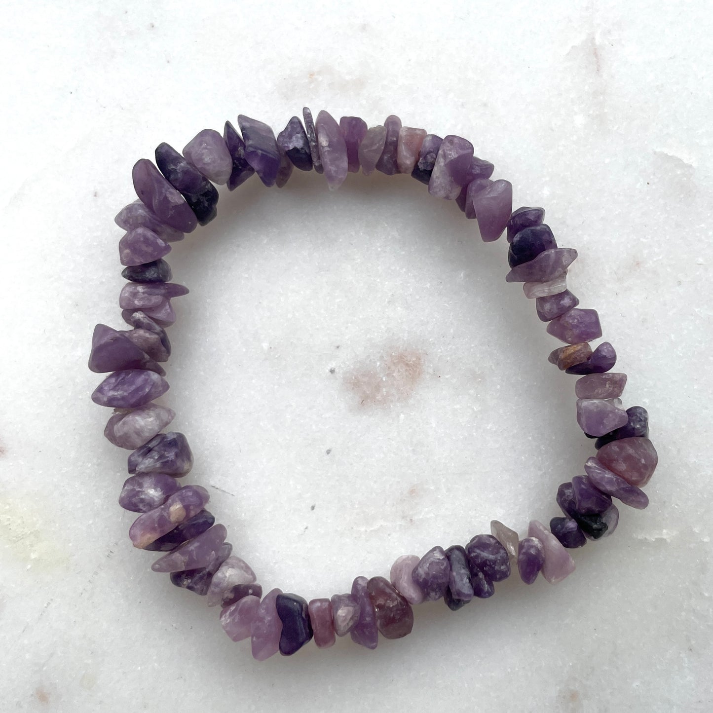 Lepidolite Chip bracelet