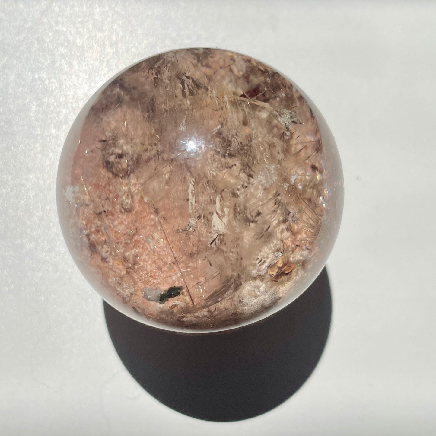 Golden Rutile Garden Quartz sphere 3.5CM
