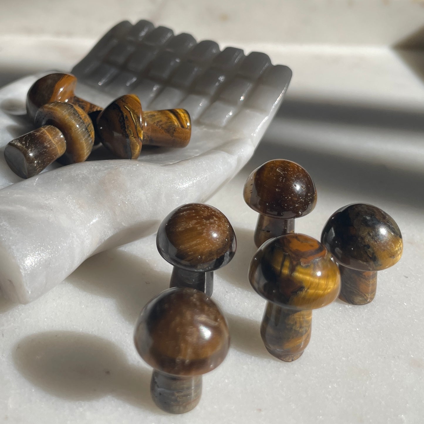 Tigers Eye Mini Mushroom