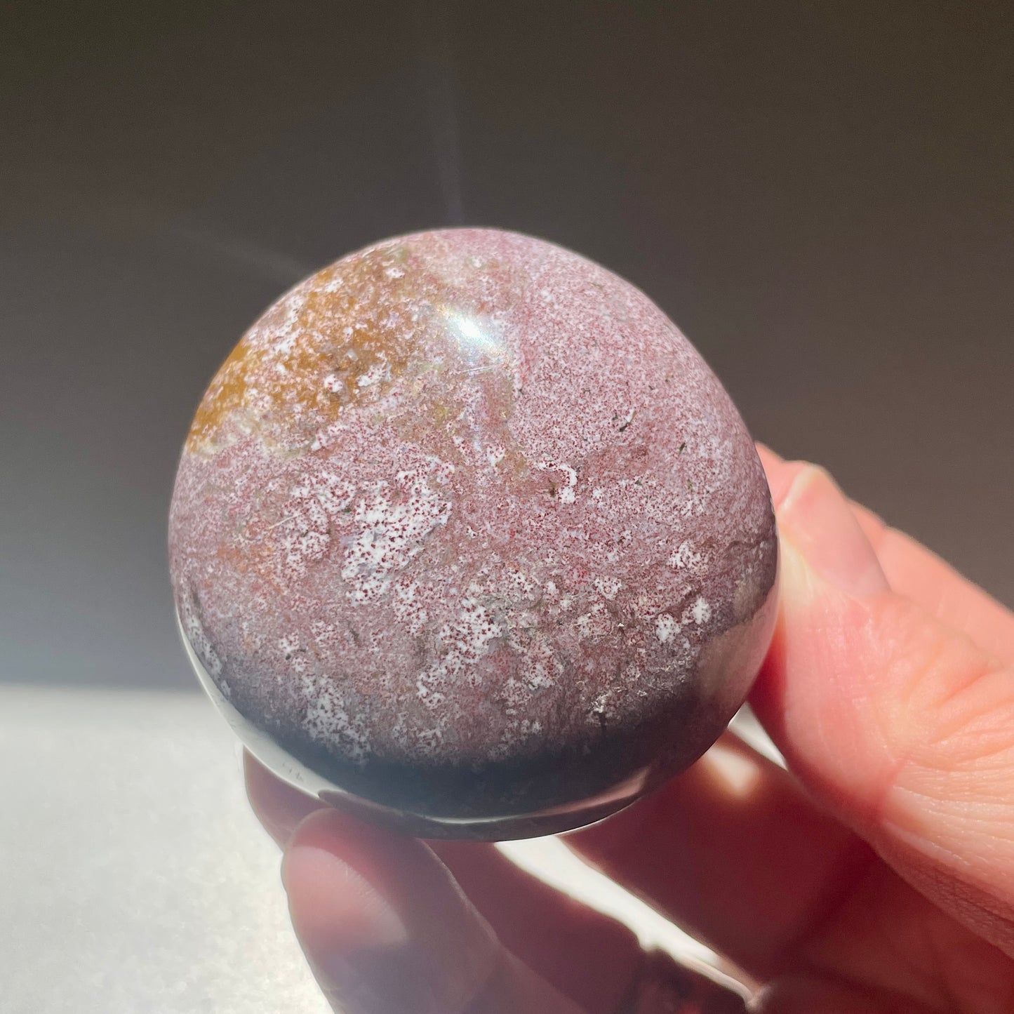 Ocean Jasper Palm stone 4.5CM