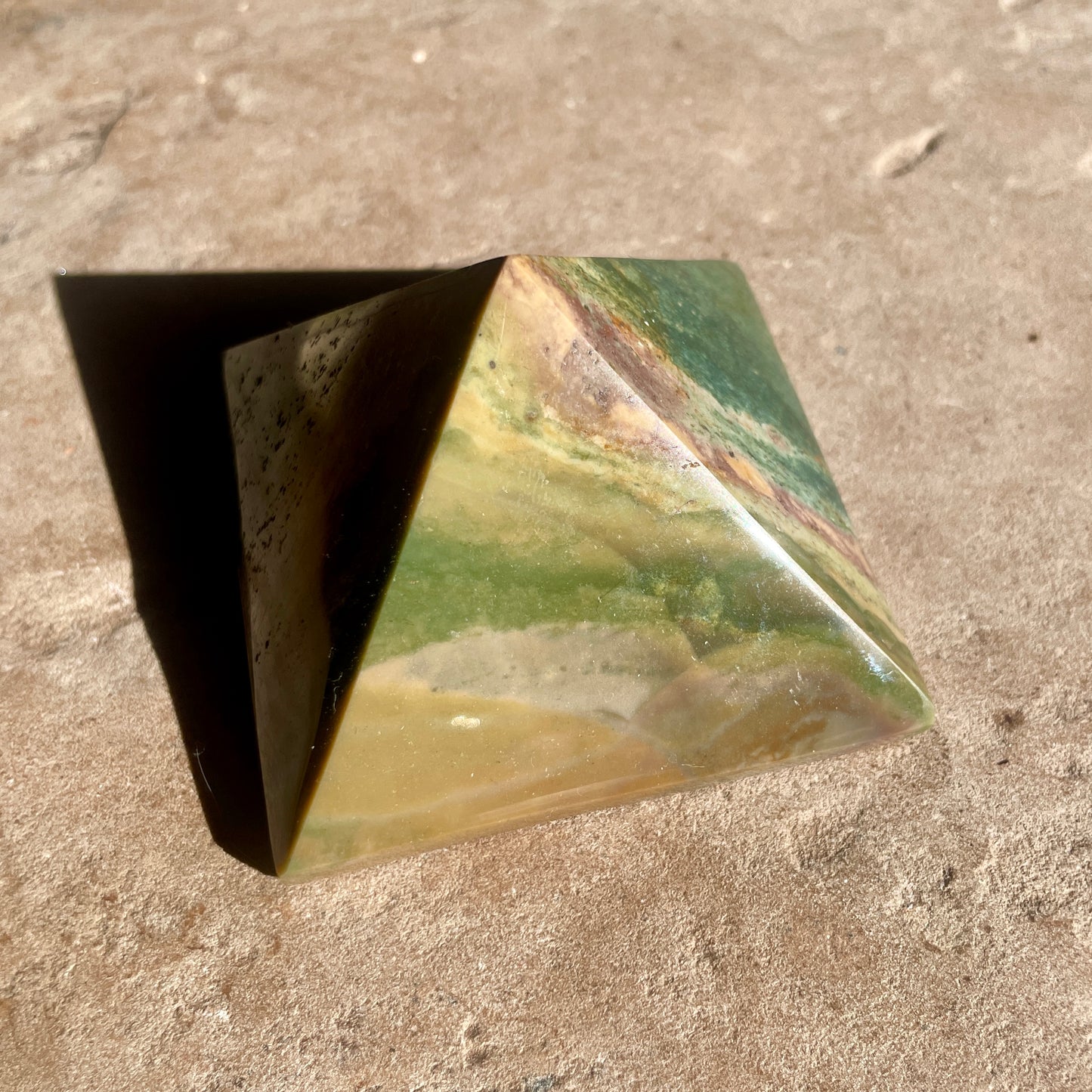 Ocean Jasper pyramid