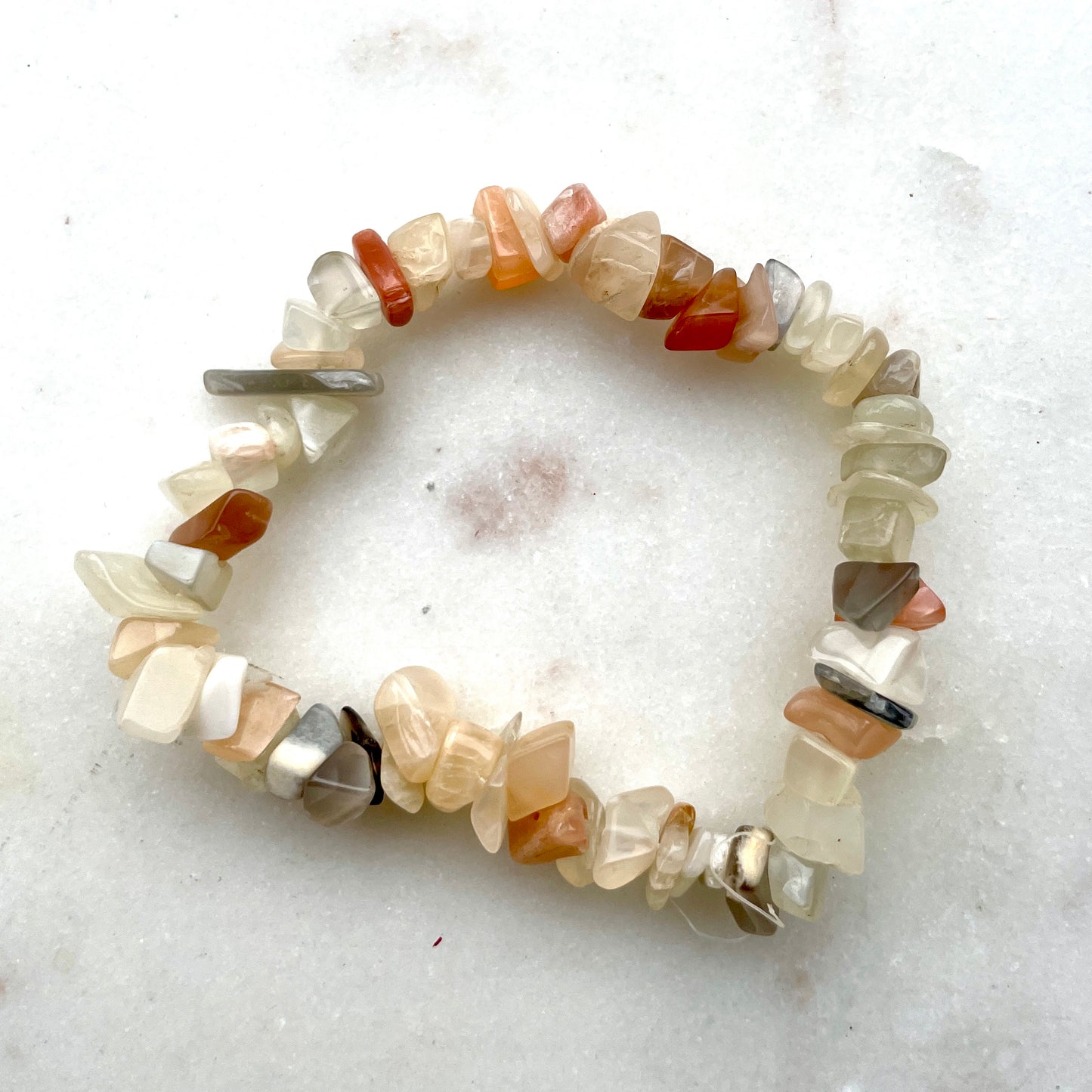 Peach Moonstone Chip bracelet