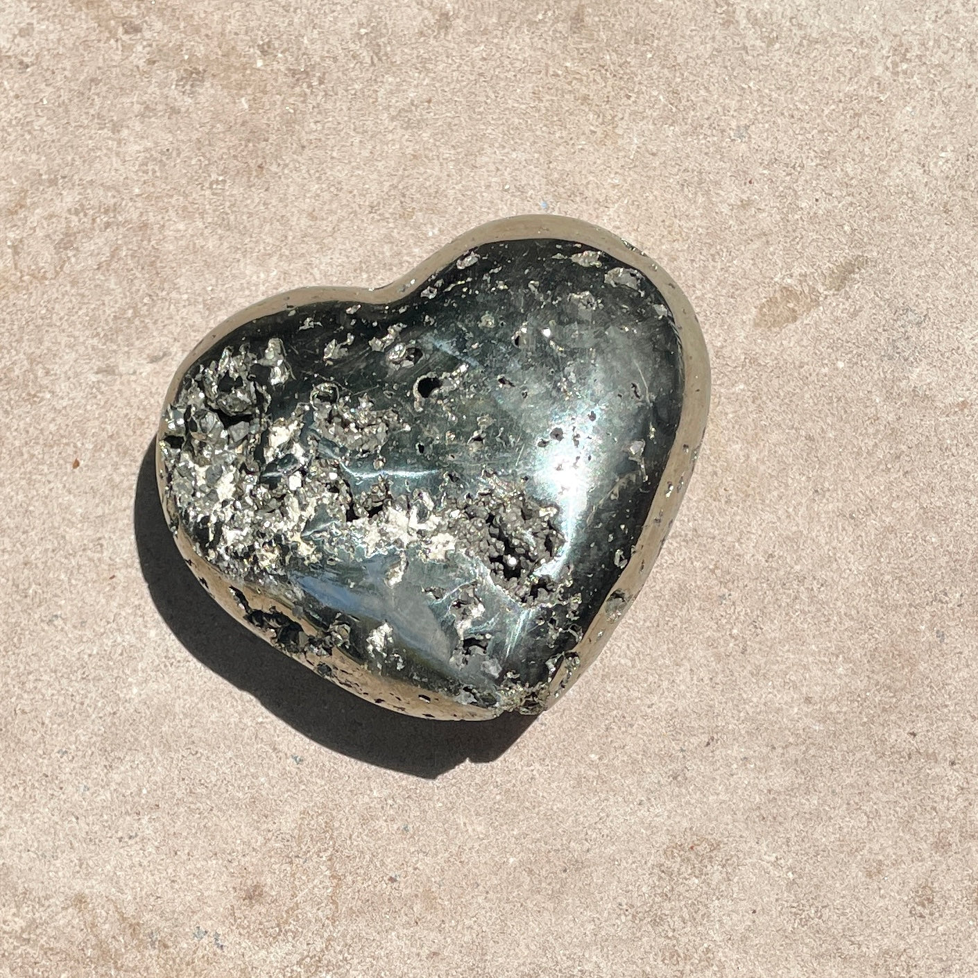 Pyrite Heart 5.5CM