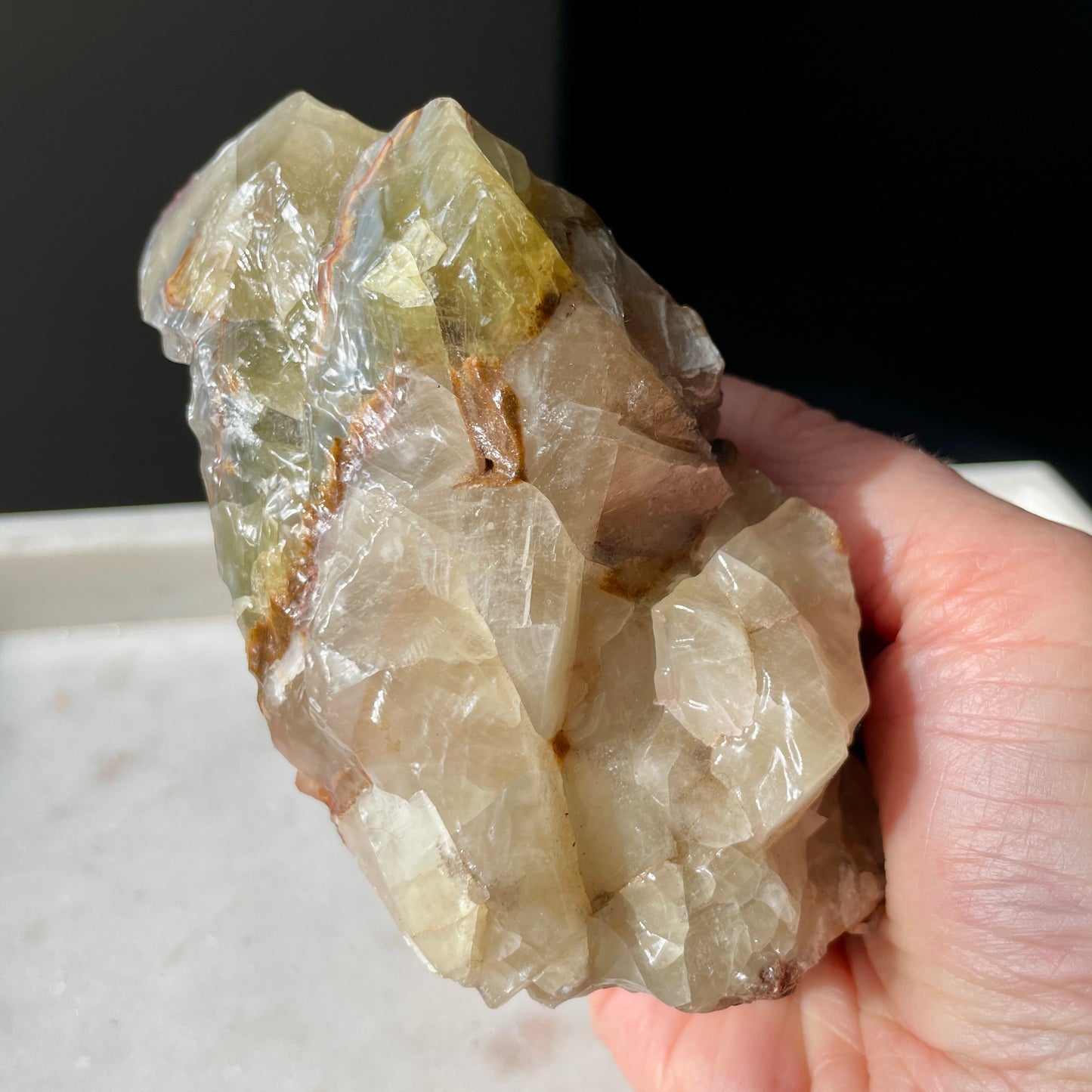 Rainbow calcite rough - RC5