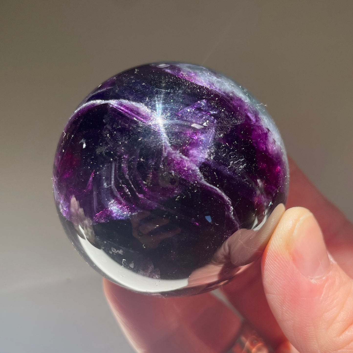 Rainbow Fluorite Sphere 5CM