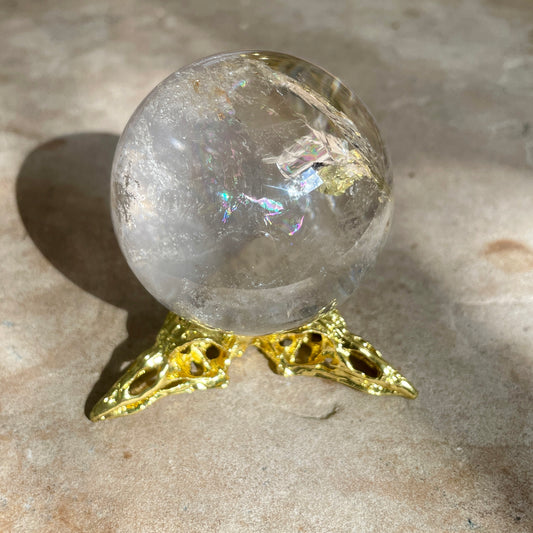 RAVEN SPHERE STAND - GOLD