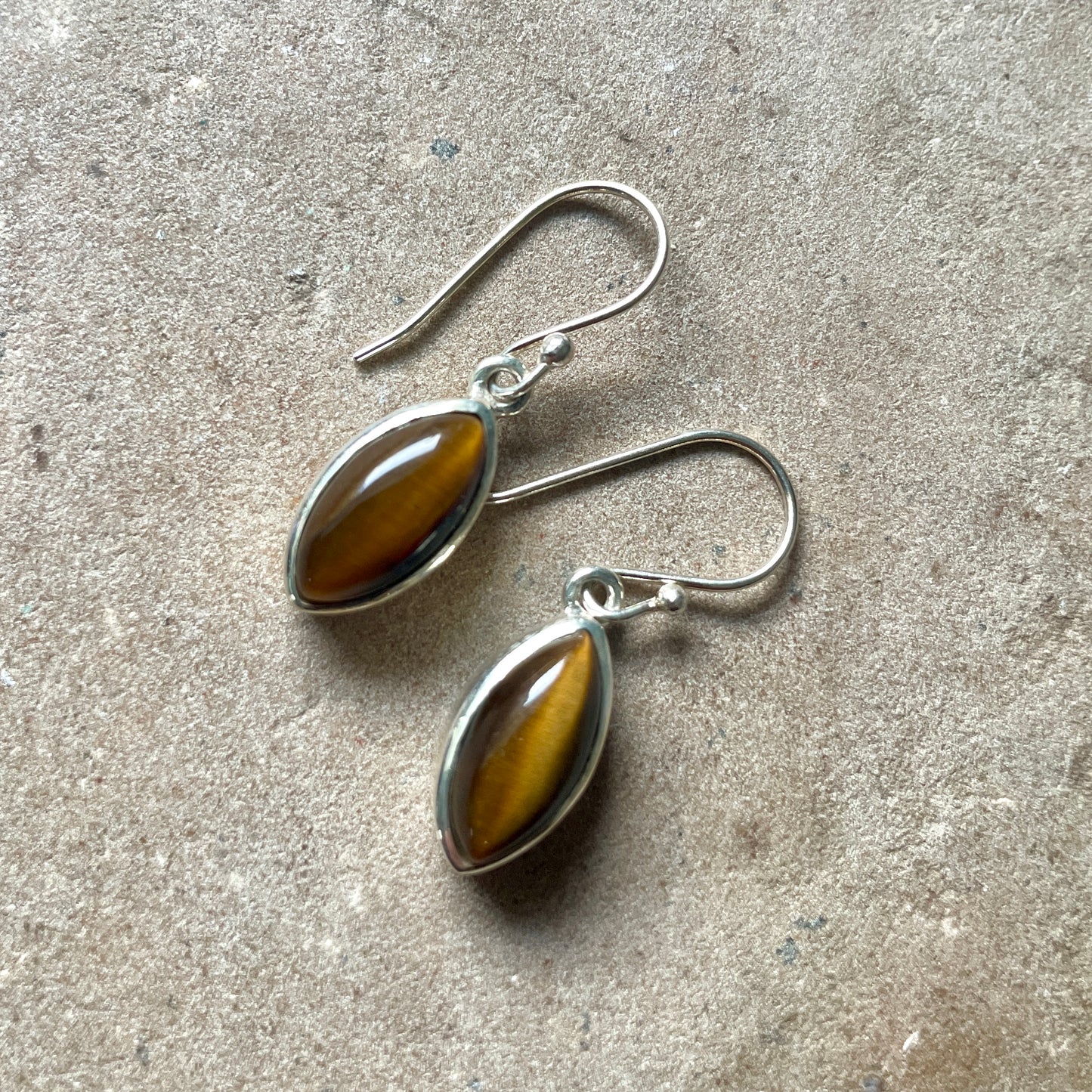 Tigers Eye Earrings | 925 Silver