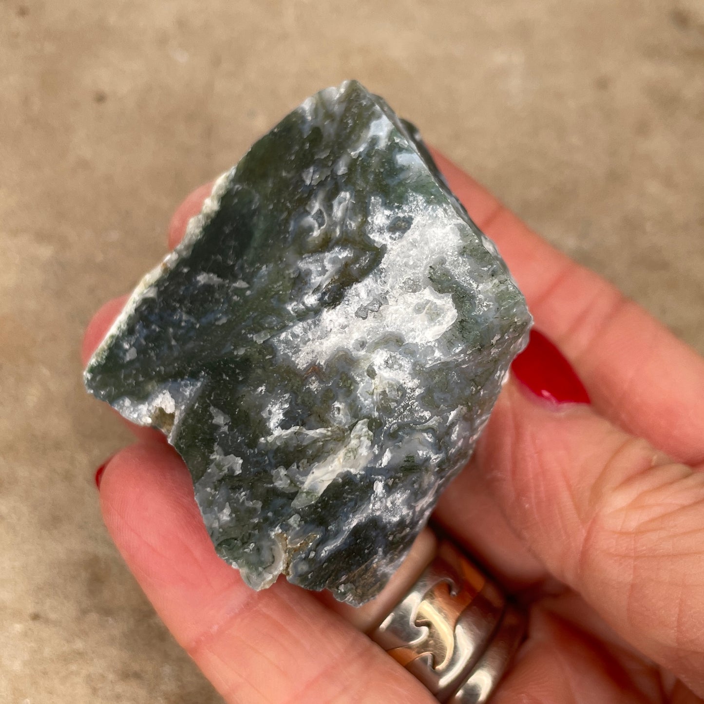 Moss Agate Raw MA3