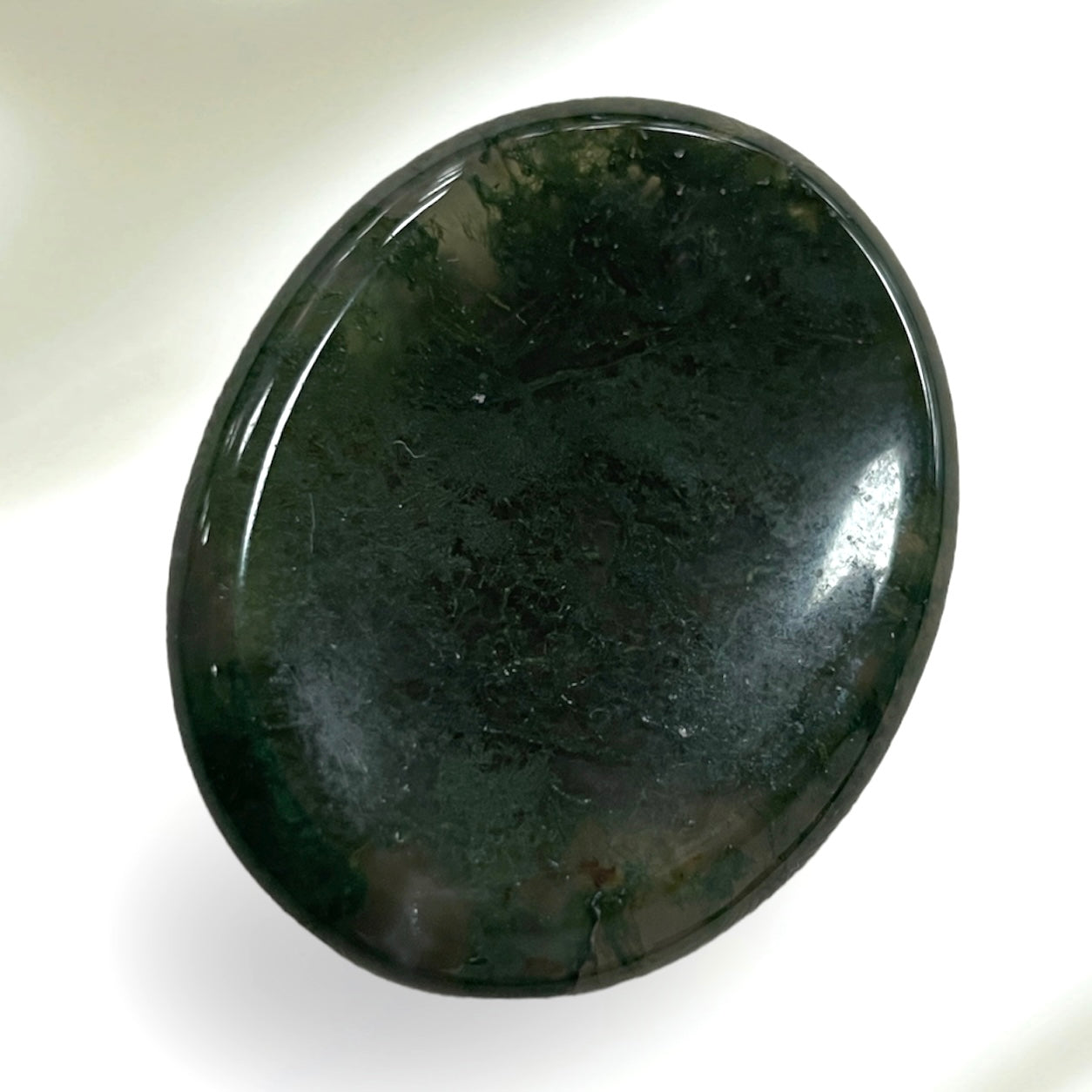 Moss Agate Worry stone
