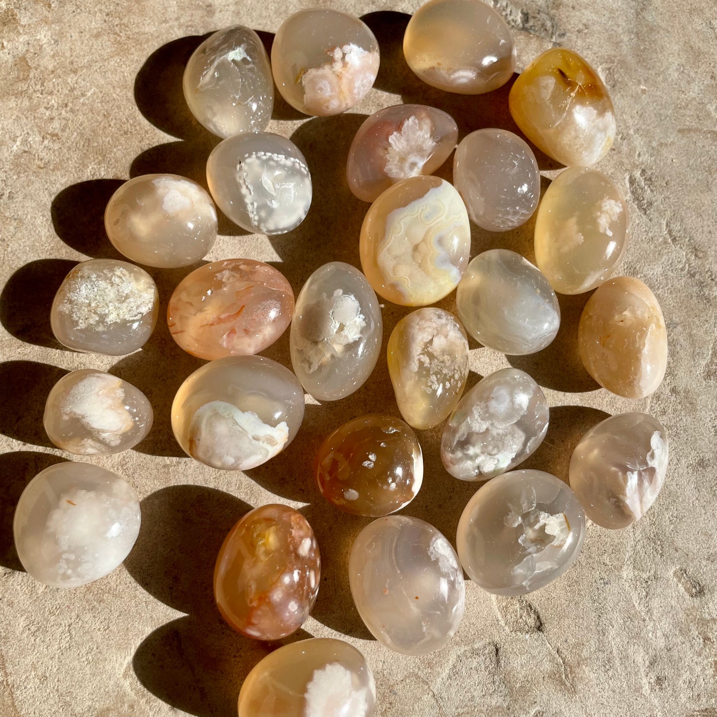 Flower Agate Tumbles