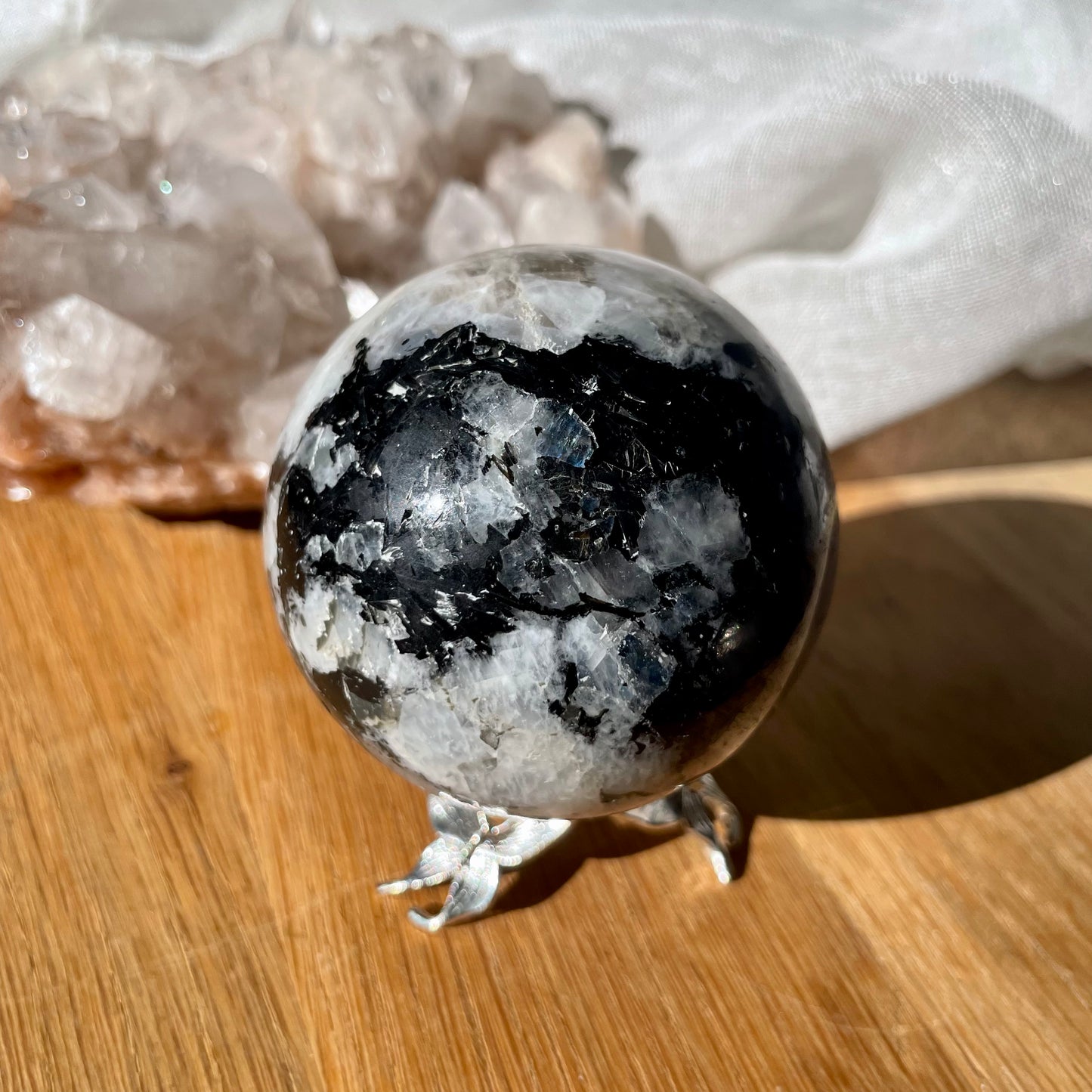 Rainbow Moonstone Sphere - 381g