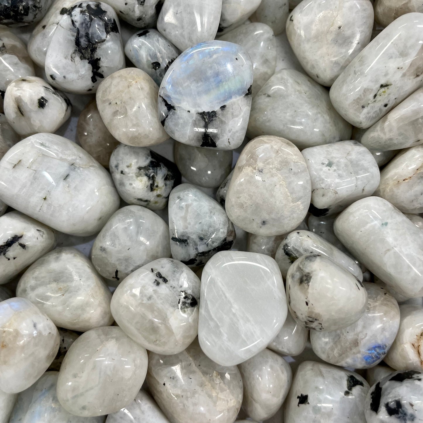 Rainbow Moonstone Tumbles