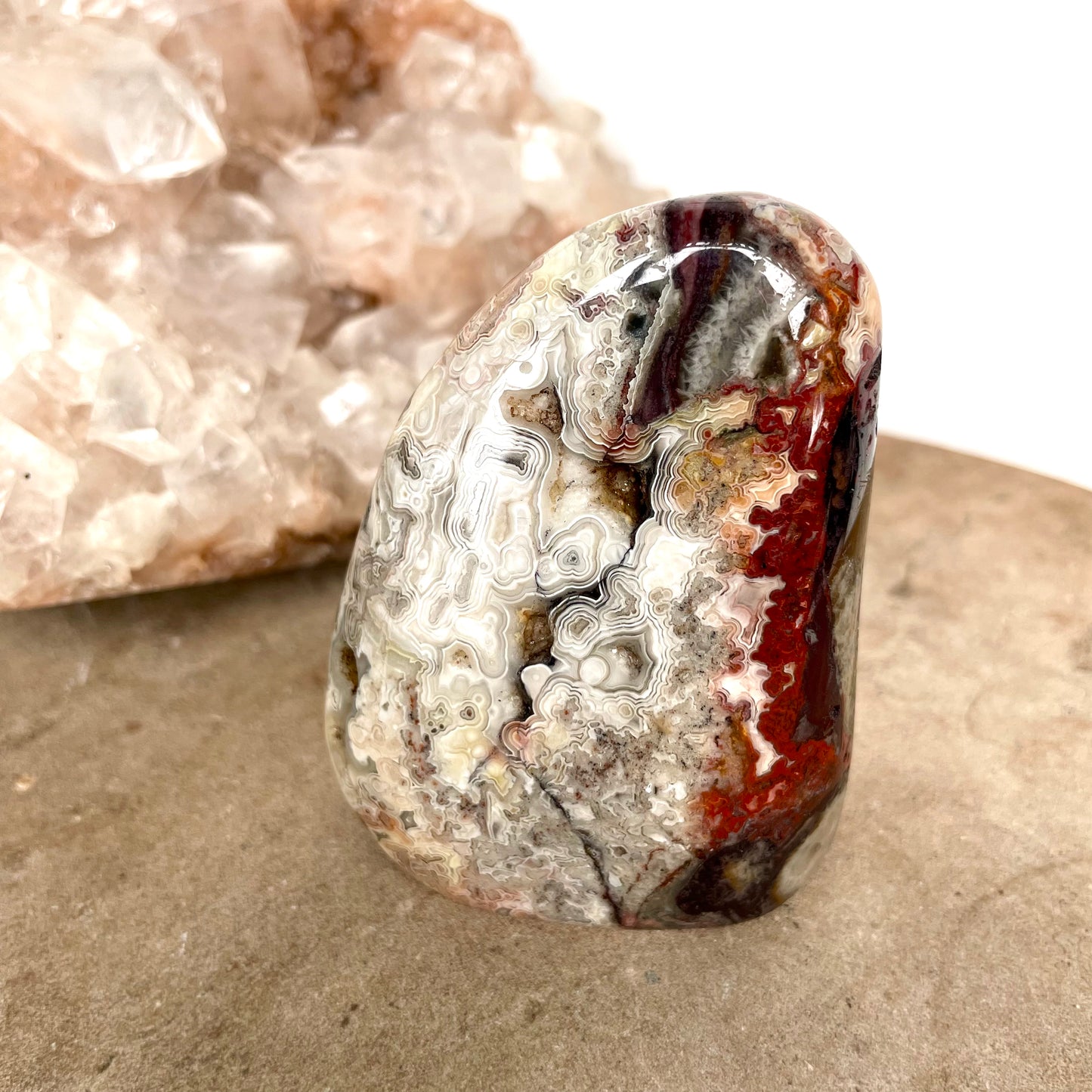 Crazy lace agate Freeform 7CM