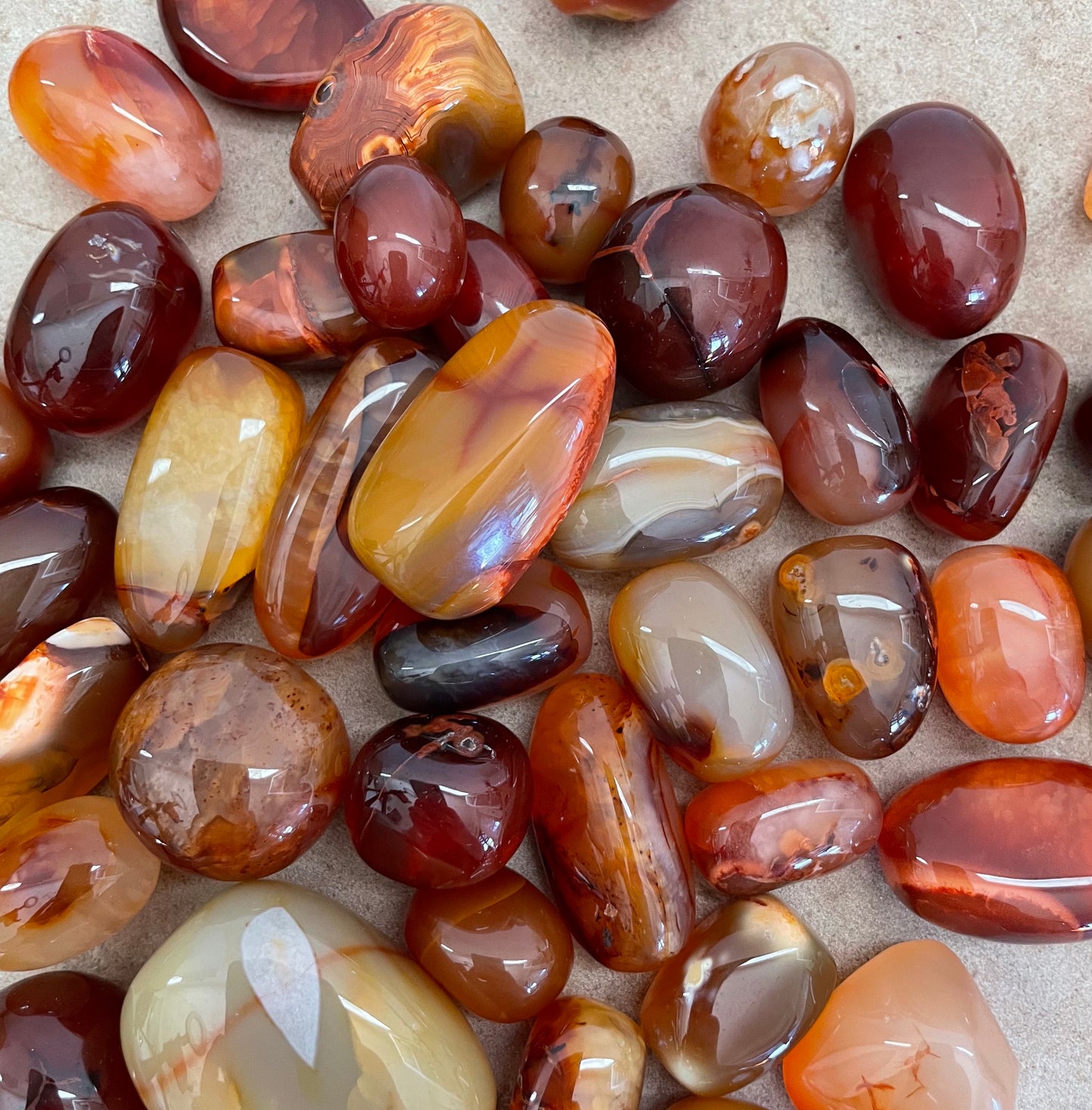 Carnelian tumbles