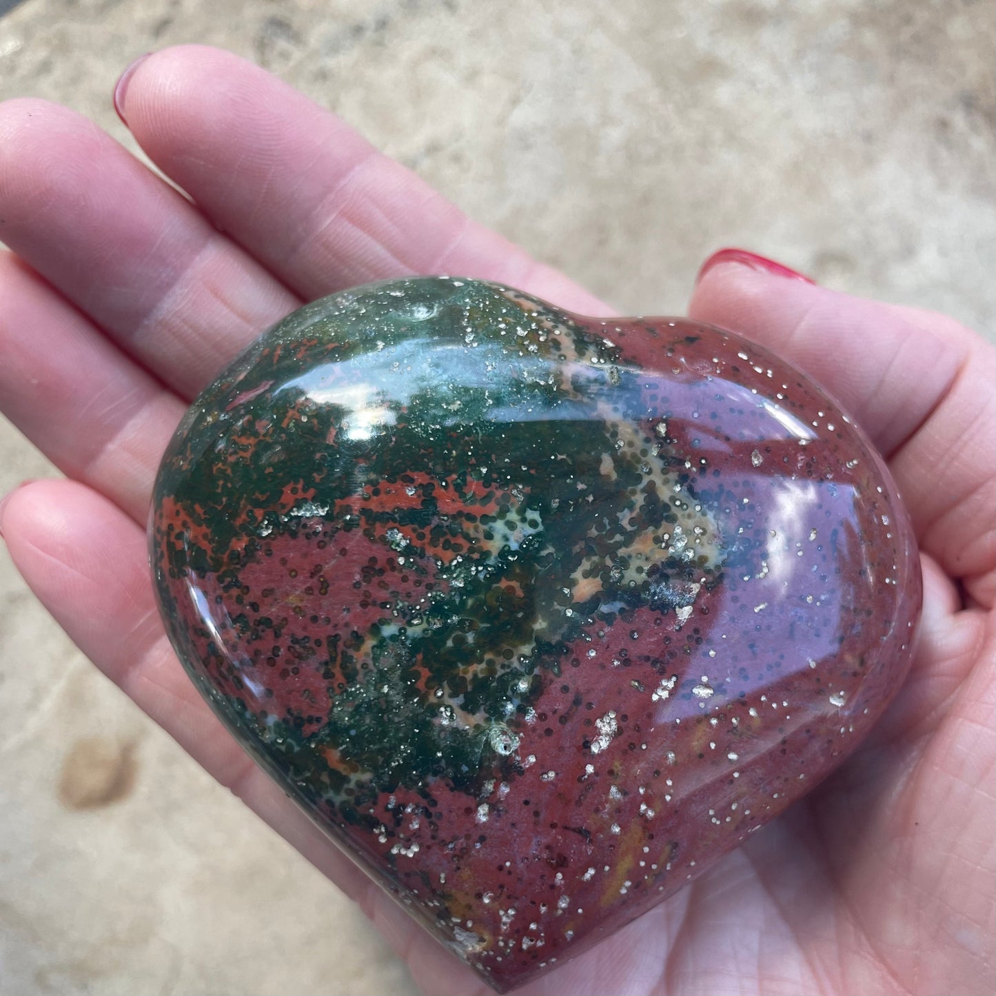 Ocean Jasper heart