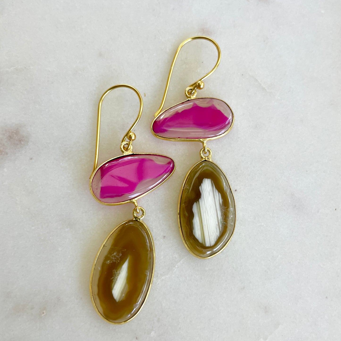 Agate earring