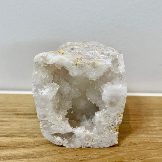 Sugar Quartz geode cube
