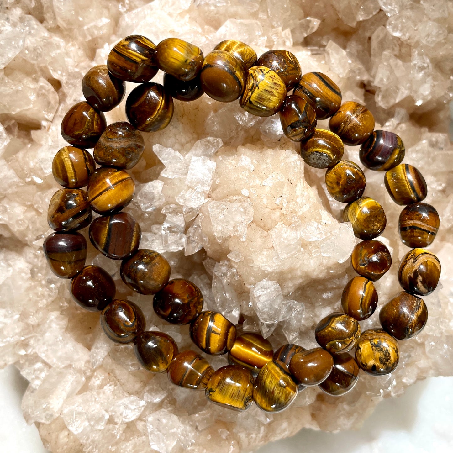 Tigers Eye tumble stone bracelet