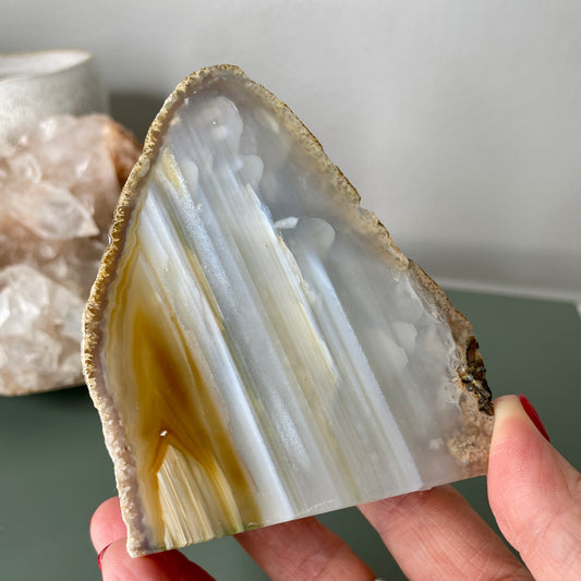 Brazilian Agate geode 9CM