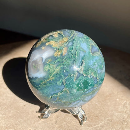 Moss Agate Sphere 6CM