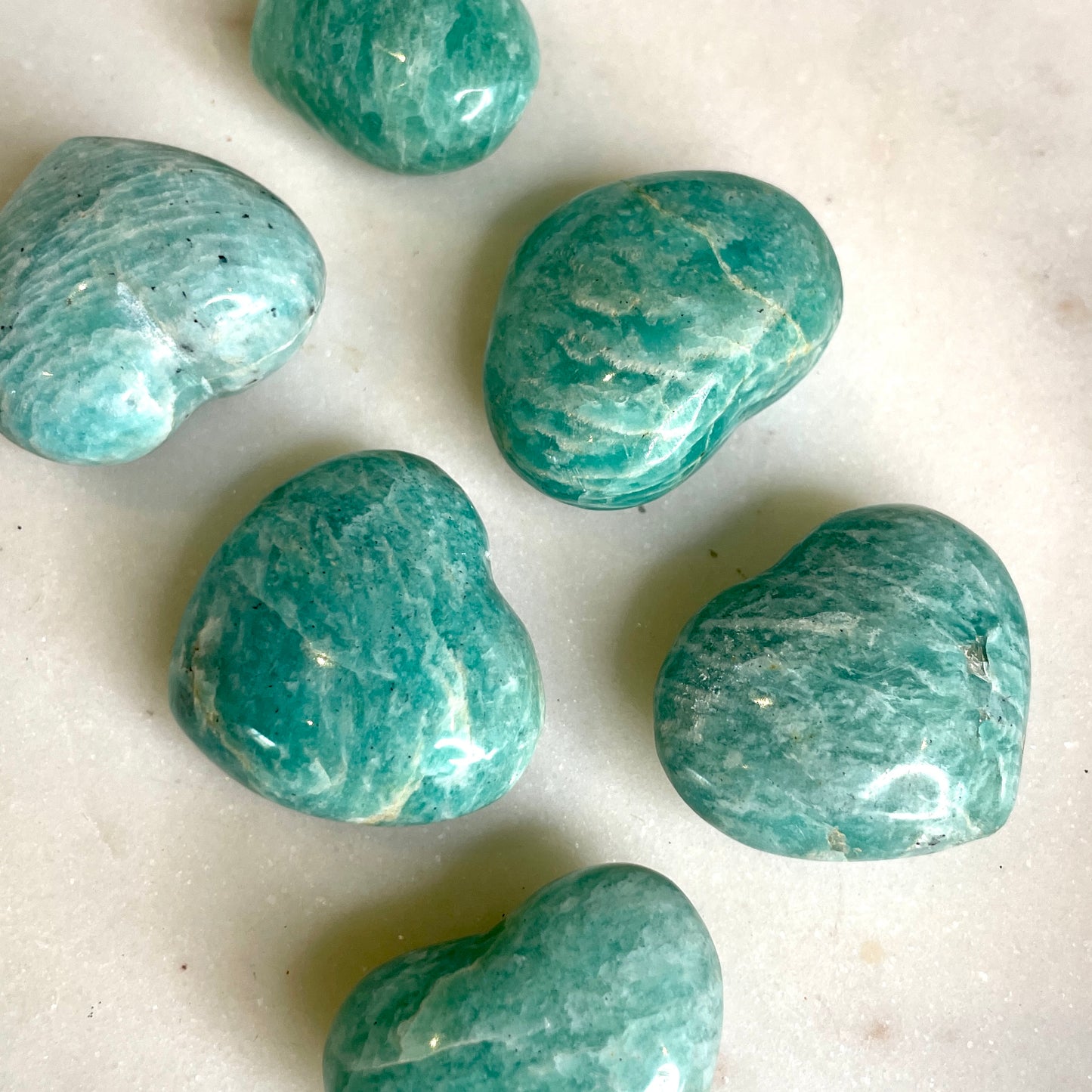 Amazonite Hearts SM