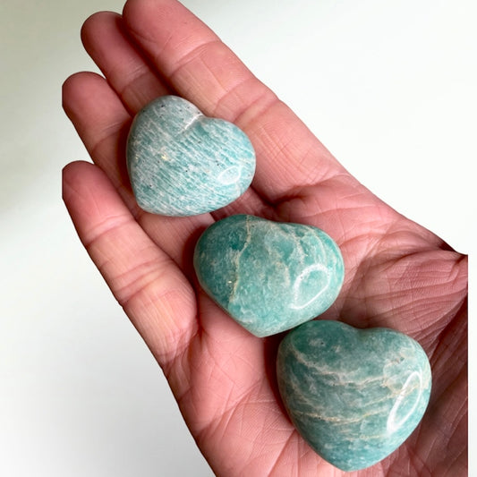 Amazonite Hearts SM