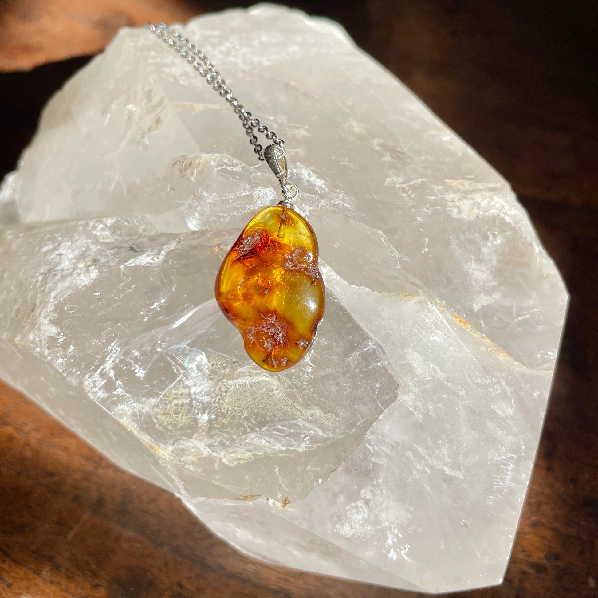 Baltic Amber pendant necklace