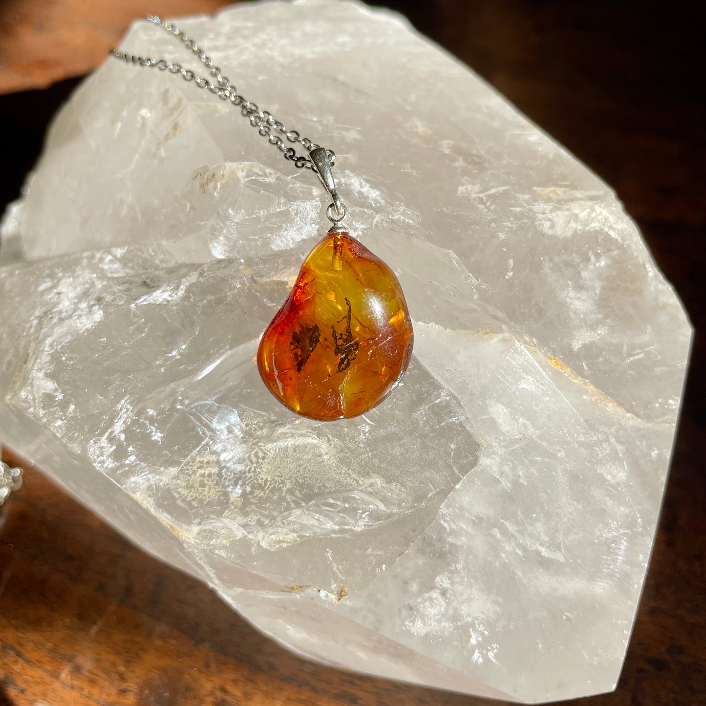 Baltic Amber pendant necklace