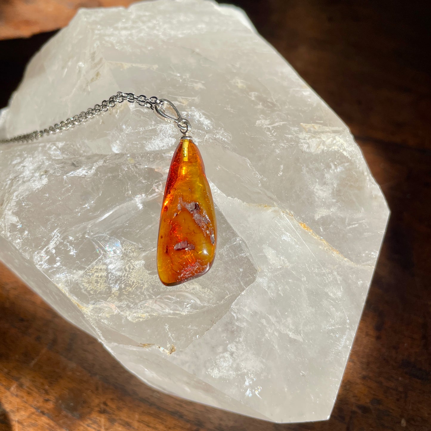 Baltic Amber pendant necklace