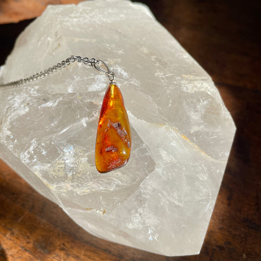 Baltic Amber pendant necklace