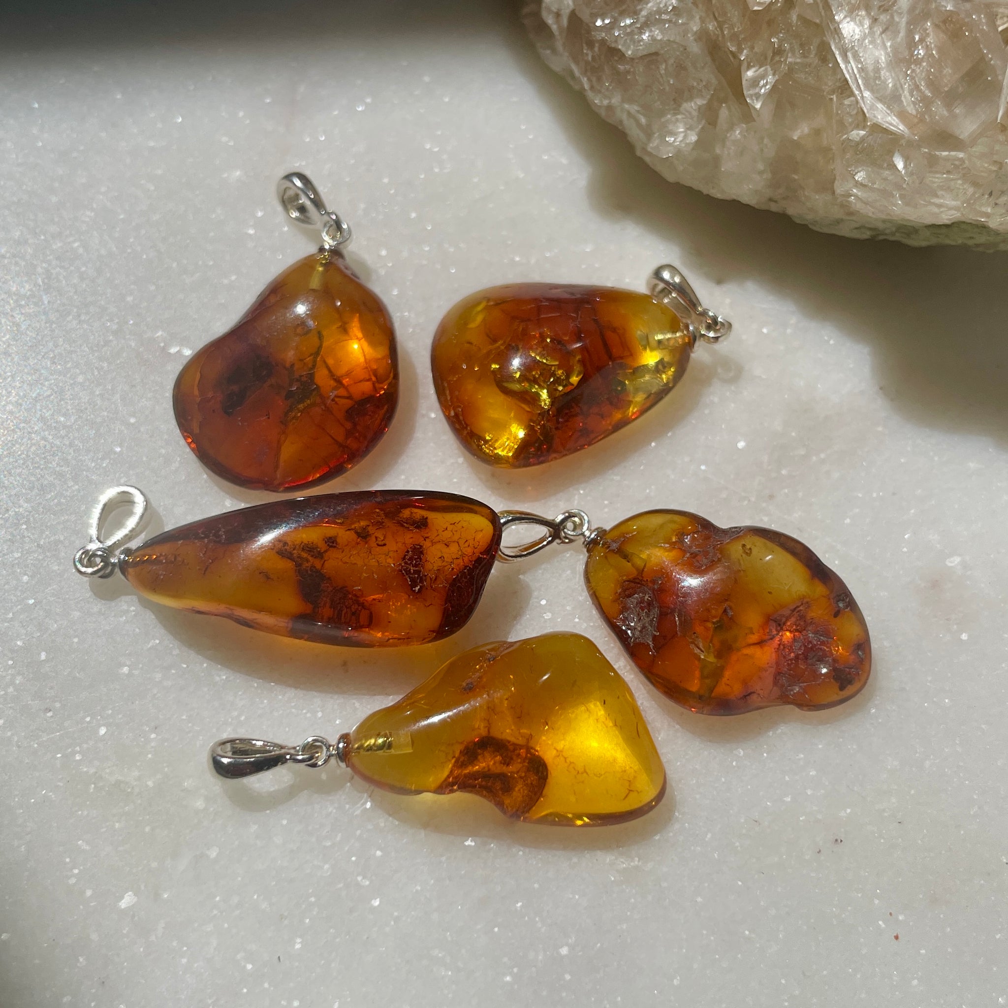 Baltic amber pendant necklace sales
