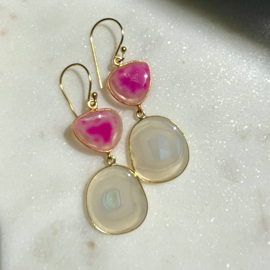 Agate earring