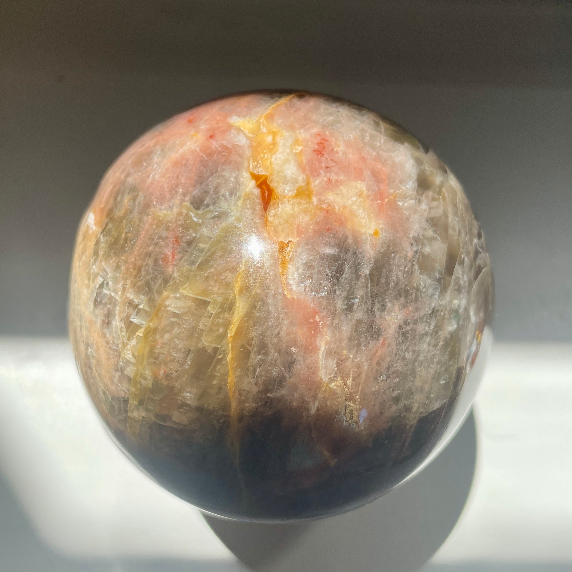 Black Moonstone Sphere 8CM