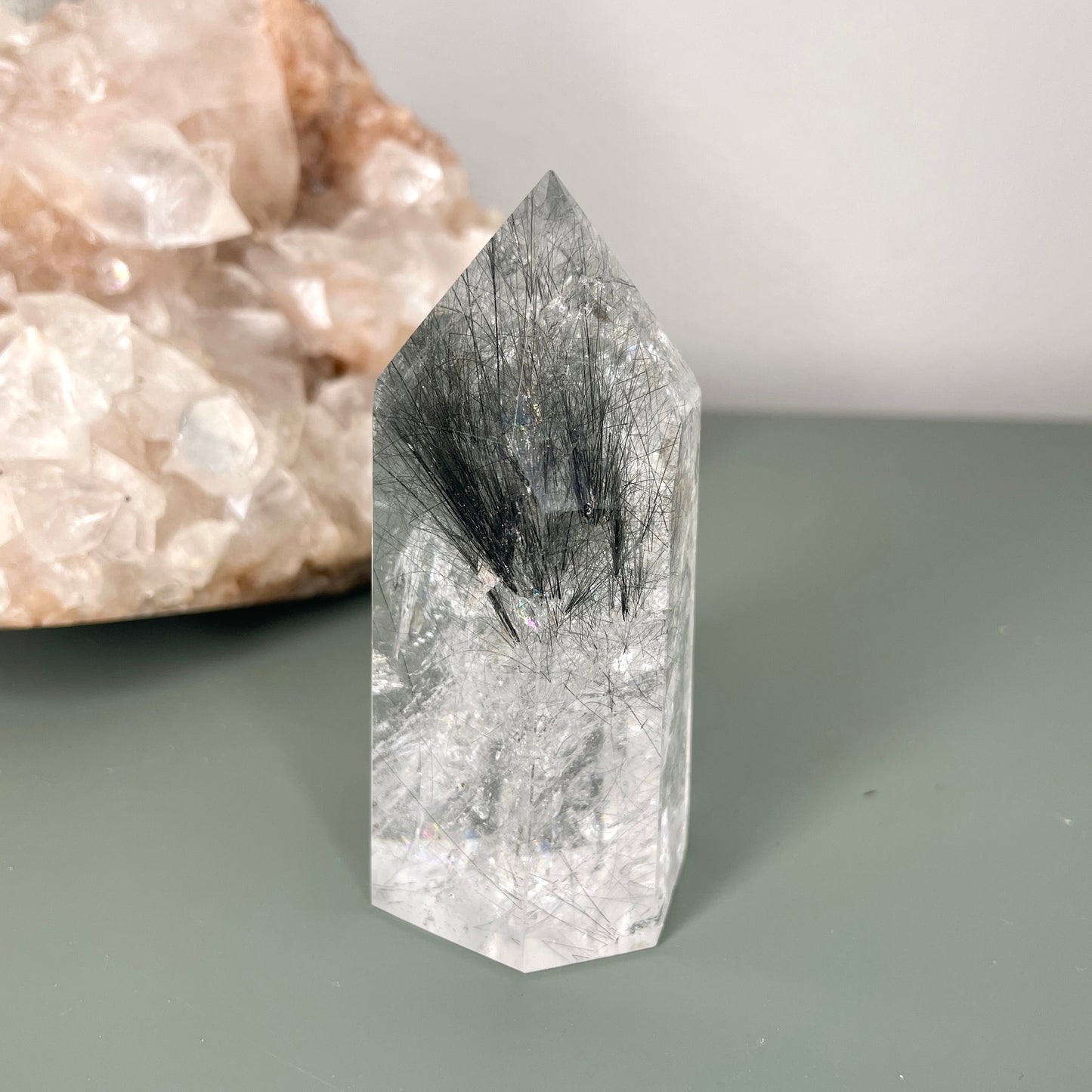 Black Rutile Tower 8CM