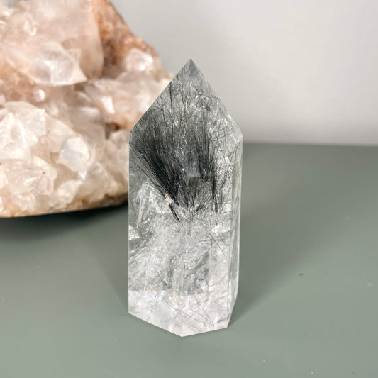 Black Rutile Tower 8CM