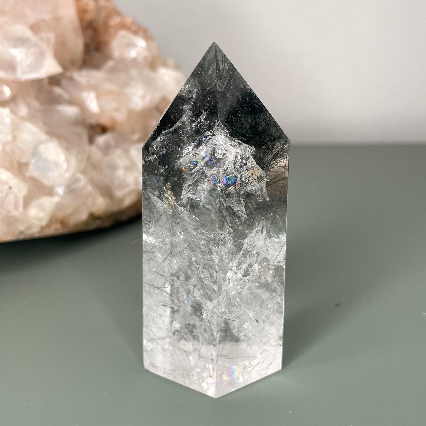 Black Rutile Tower 8CM
