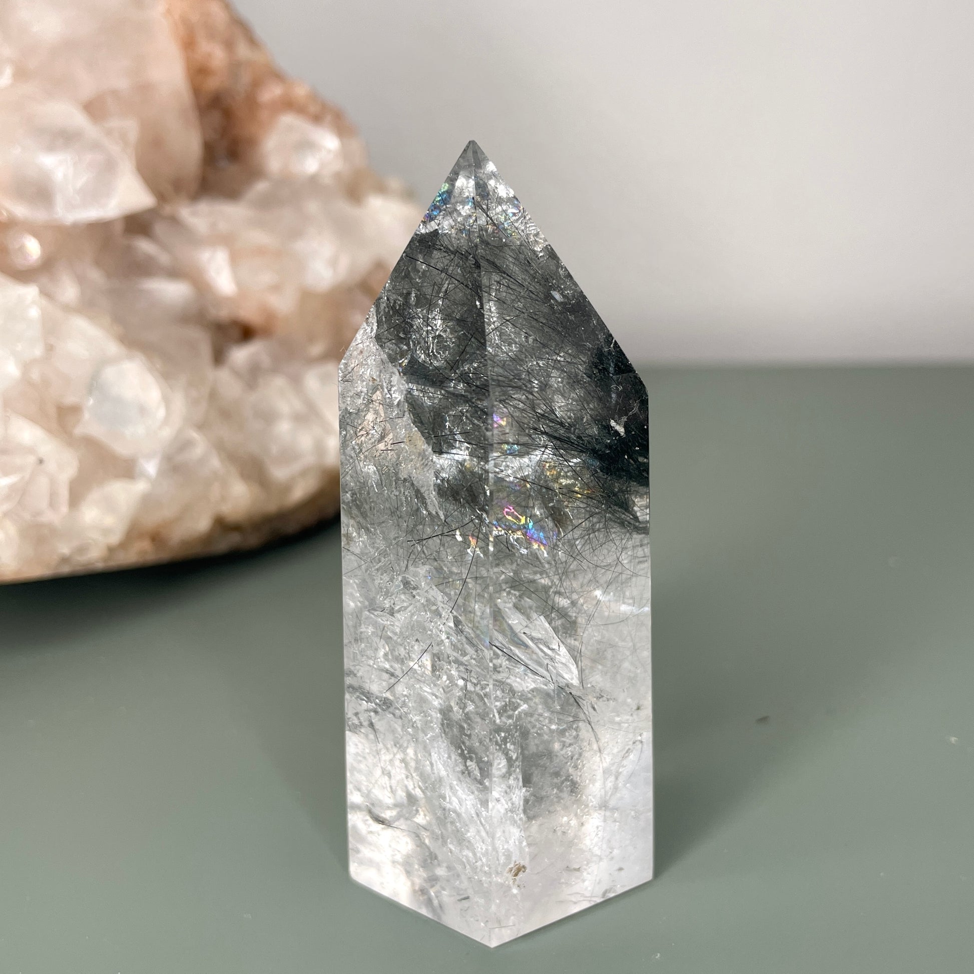Black Rutile Tower 8CM