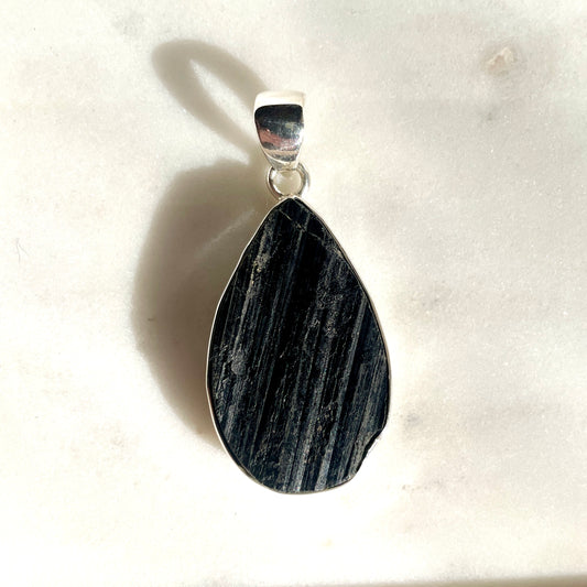 Black Tourmaline pendant | 925 SS
