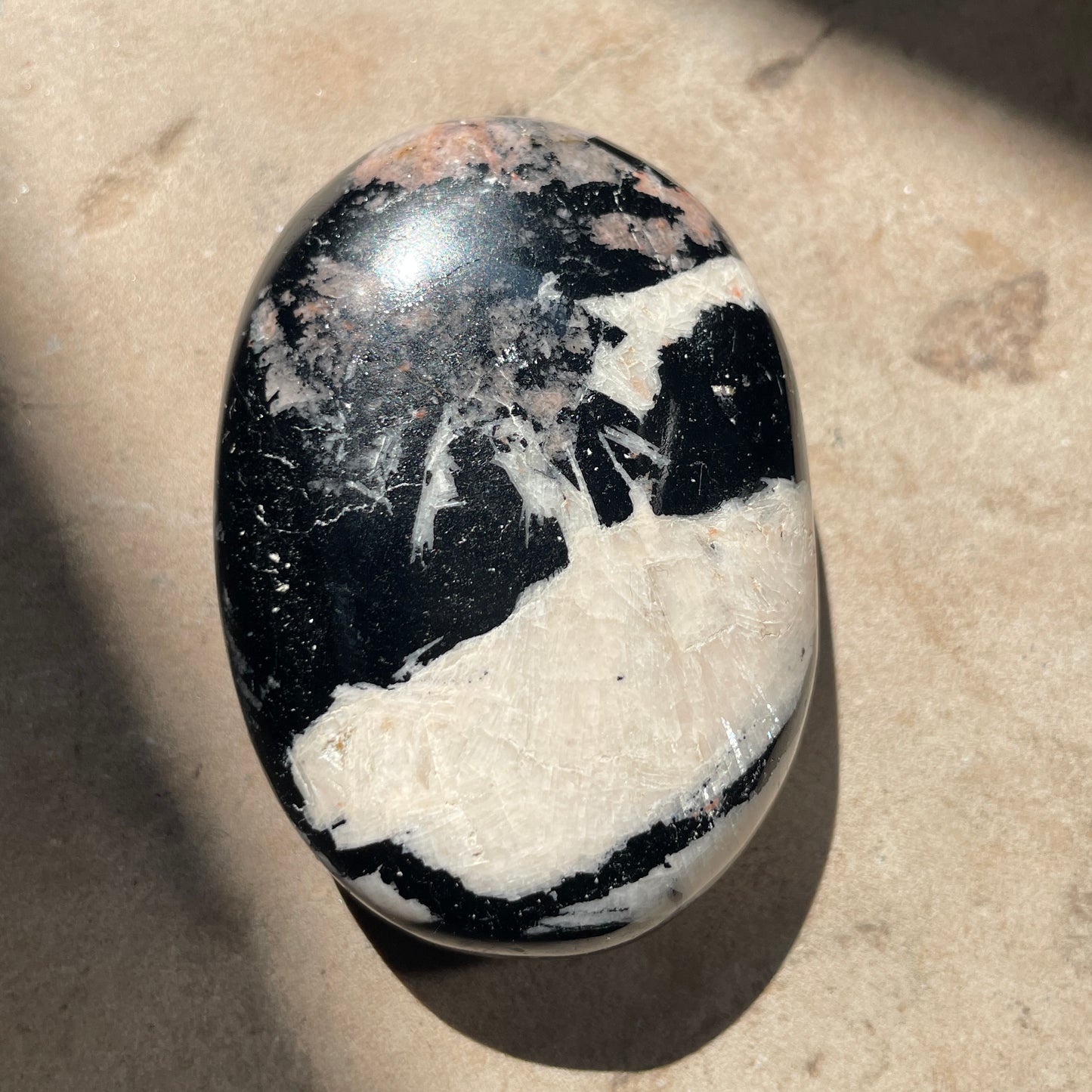 Black Tourmaline Palm stone 6cm