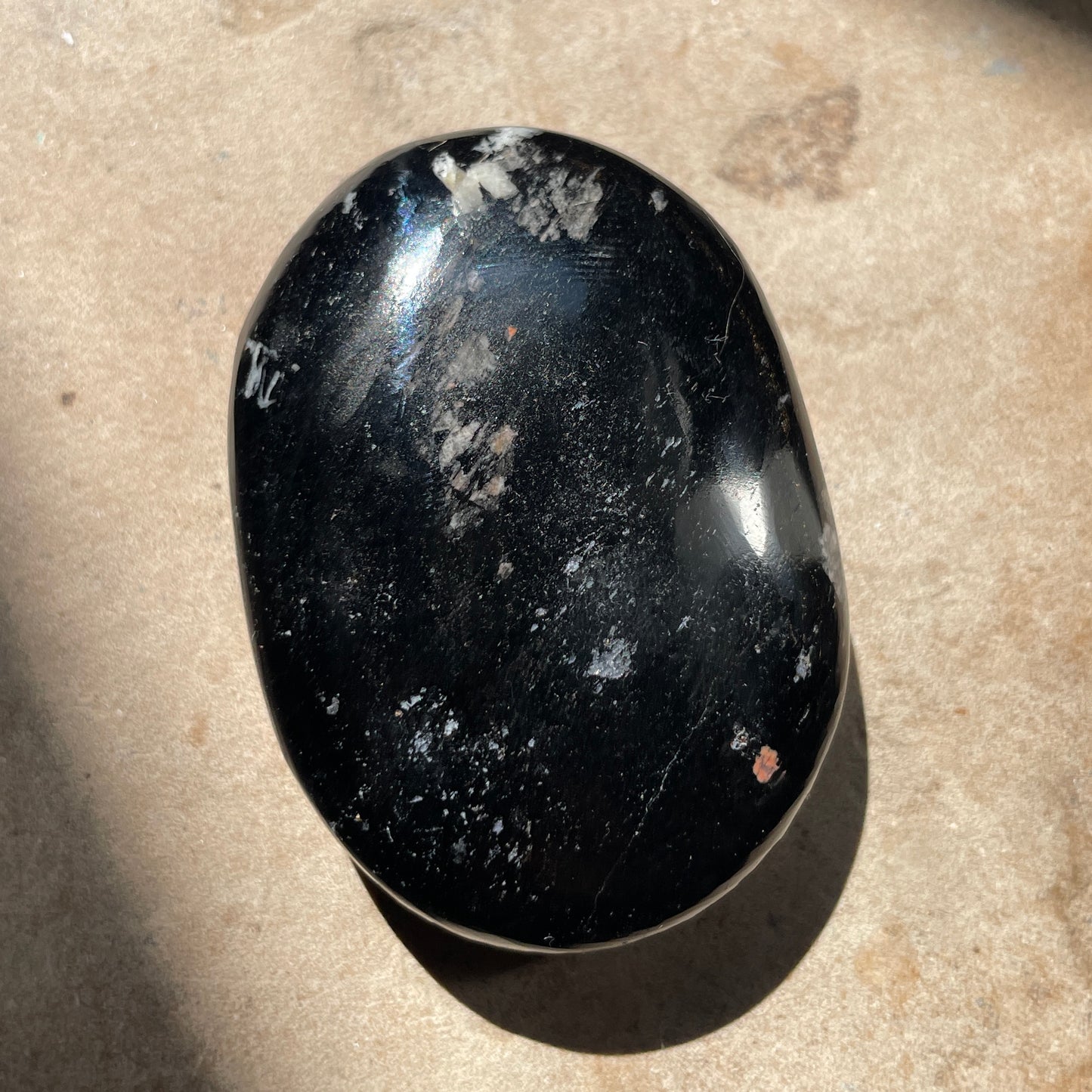 Black Tourmaline Palm stone 5.5CM