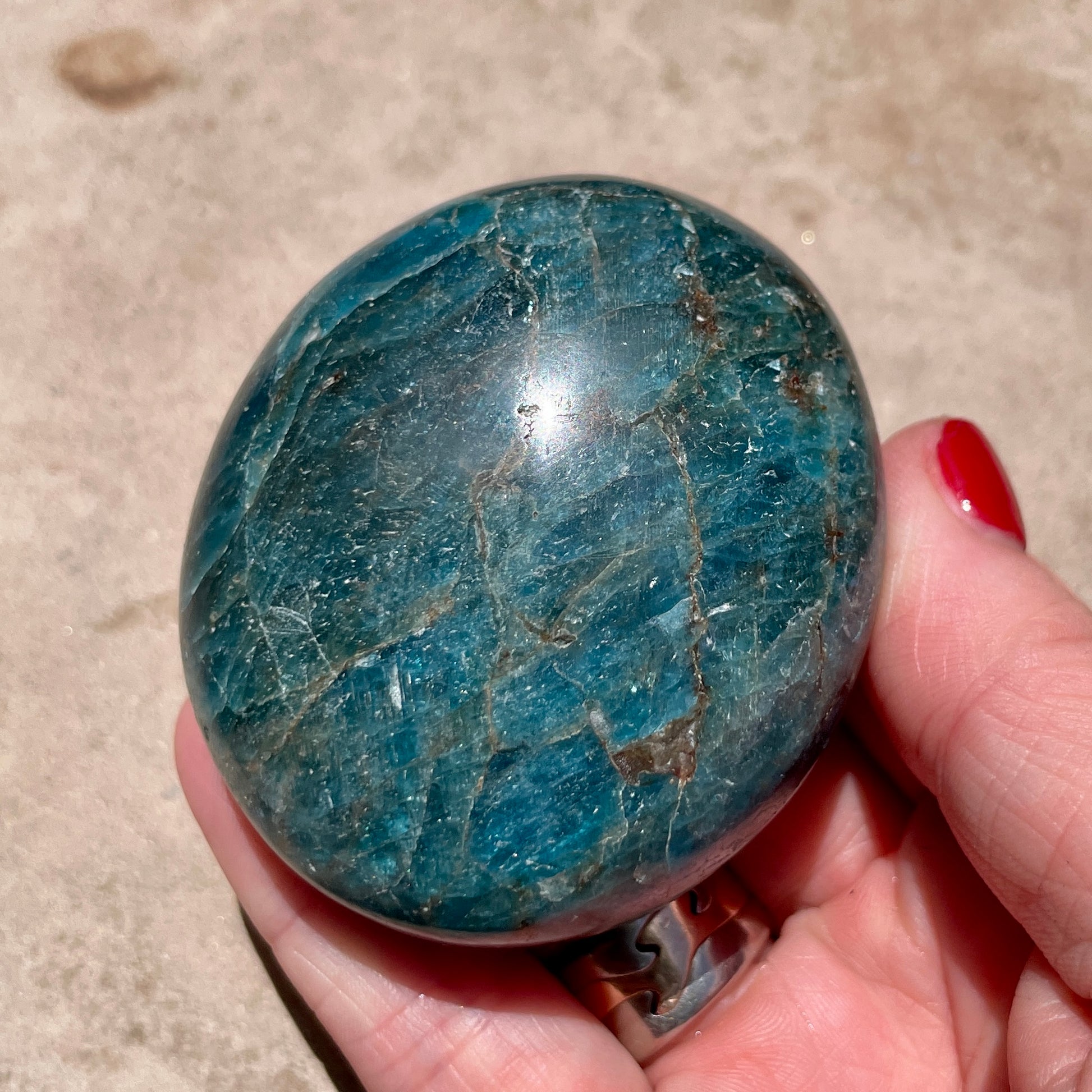Apatite Palm stone 6CM
