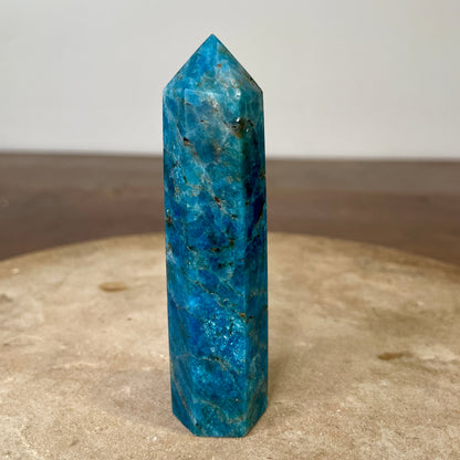 Blue Apatite Tower 10.5cm